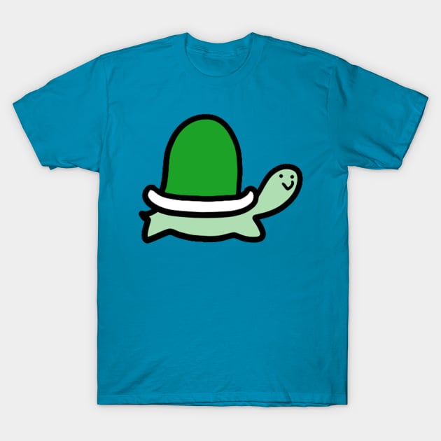 Silly Green Turtle T-Shirt by saradaboru